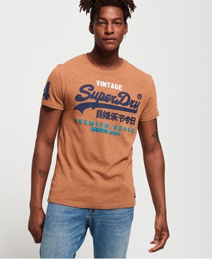 Superdry Premium Goods Tri Férfi Pólók Narancssárga | CTING6150